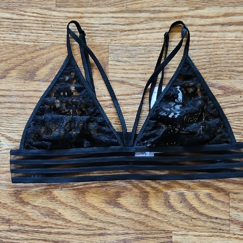 Elegant Black Lace Bralette